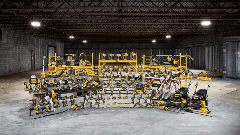 DeWalt 20V family image in large storage space