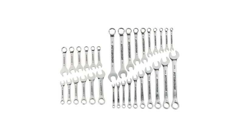 Pittsburgh Fully Polished SAE Wrench Set