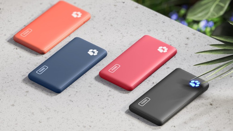 Four power banks on a table