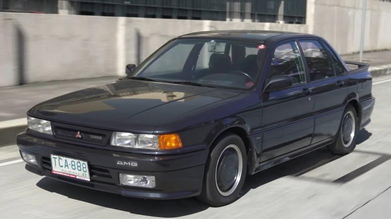 Black 1990 Mitsubishi Galant AMG