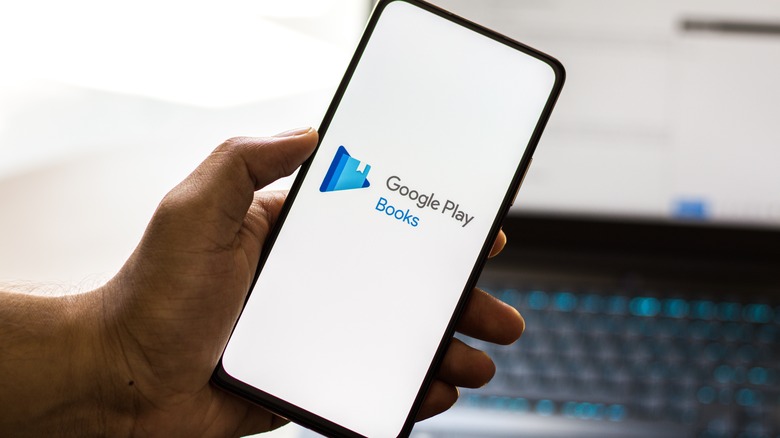 Phone with Google Play Books