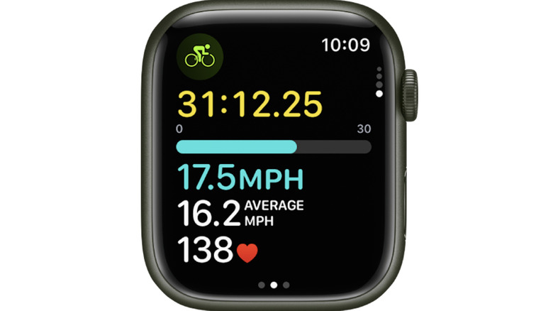 Cycling tracking on Apple Watch