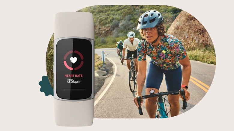 Fitbit Charge 6 and cyclist wearing one