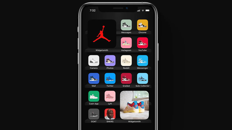 Gridfiti Jordan Sneaker iOS App Icon Pack