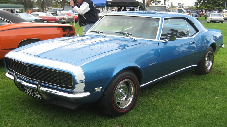 Blue Chevrolet Camaro RS 327