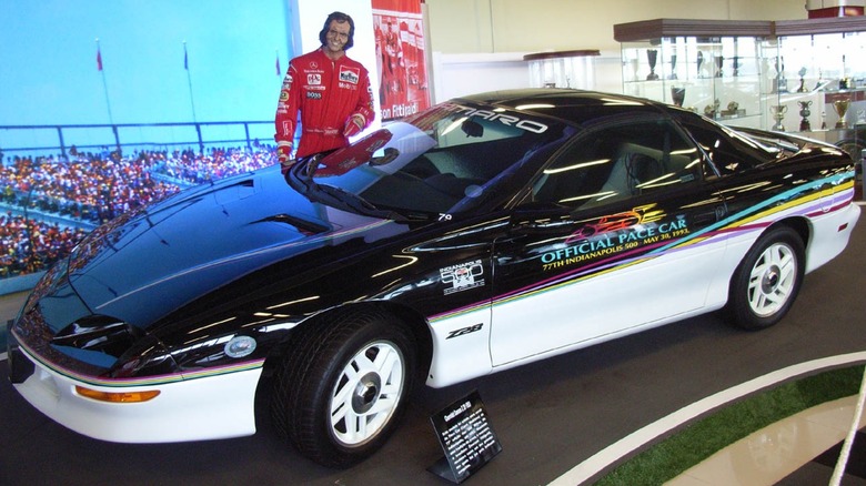 1993 Camaro Z/28 Indianapolis 500 Pace Car in a museum