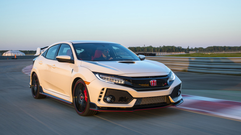 Honda Civic Type R in parking lot