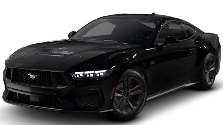 black 2024 Mustang GT Fastback