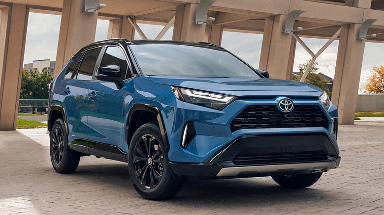 Toyota RAV4 hybrid parked