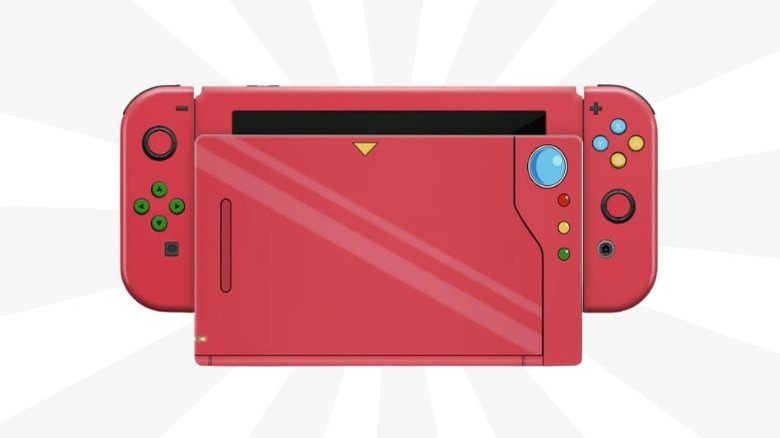 Nitnendo Switch styled after a Pokemon Pokedex