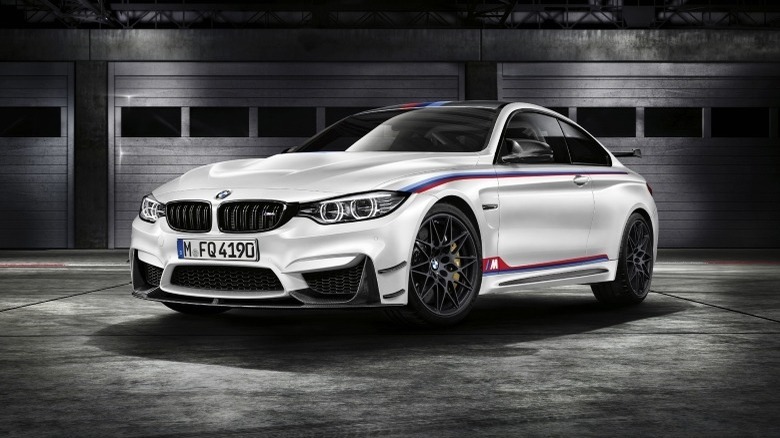 Front 3/4 static shot of the 2016 BMW M4 DTM Champion Edition