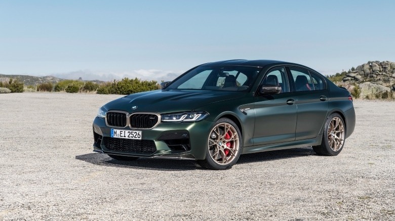 The 2022 BMW M5 CS has a top speed of 190 mph