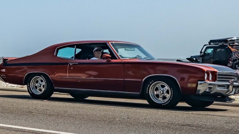 A Buick GSX Stage 1 in motion