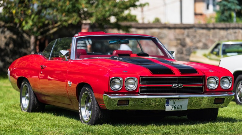 A red Chevrolet Chevelle SS 454