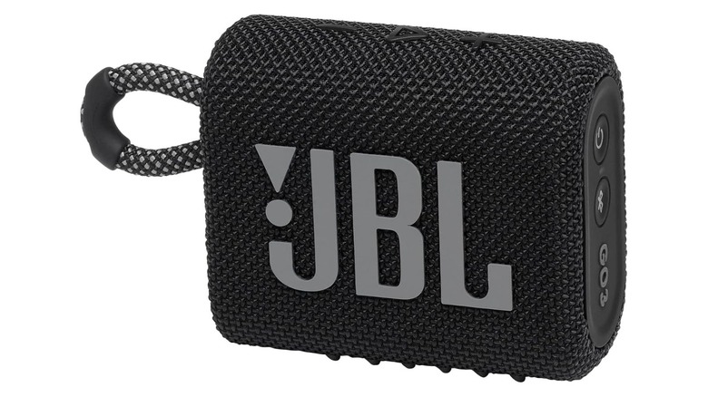 JBL Go 3 Portable Speaker against white background