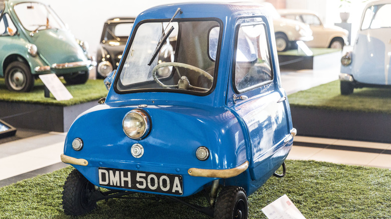 Blue Peel P50 at museum