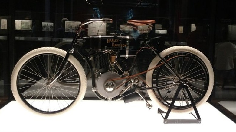 Harley Model 1 on display