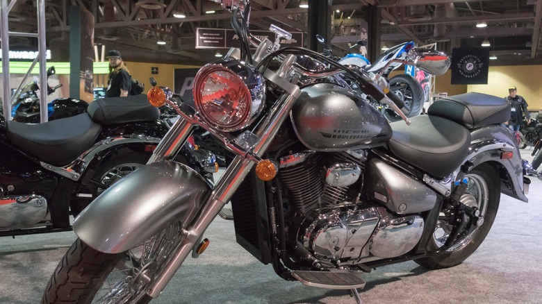 A Suzuki Boulevard C50 on display