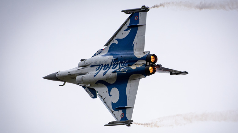 Dassault Rafale flies at air show