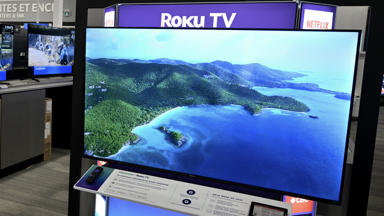 Roku TV storefront display