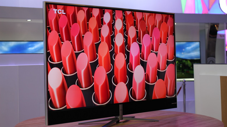 TCL TV on display