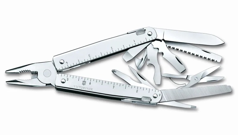 Swiss Army Tool X with tools unfolded