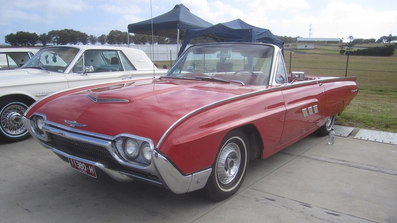 1963 Ford Thunderbird Sports Roadster parked at a car show