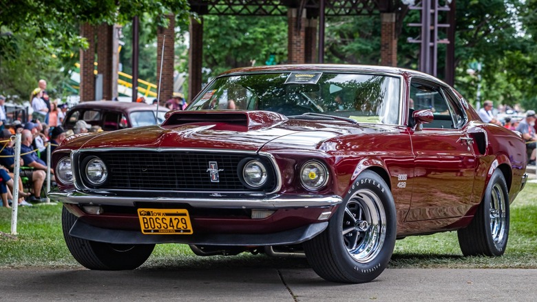 A 1969 Ford Mustang Boss 429 fastback