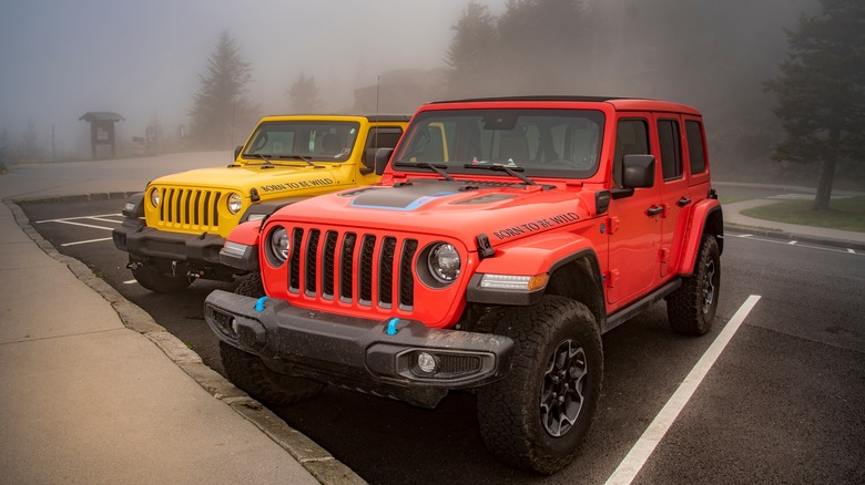 Jeep Wrangler 4xe parked