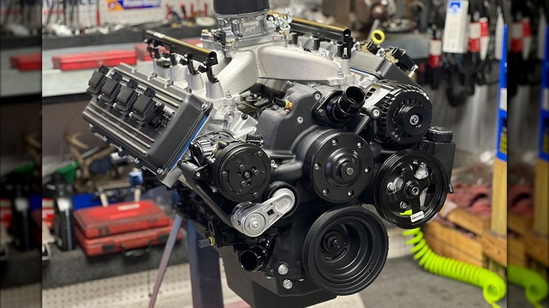 The Proformance Unlimited 5.7 HEMI crate engine.