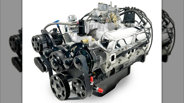 The 408-cubic-inch BluePrint Engines' Mopar crate engine.