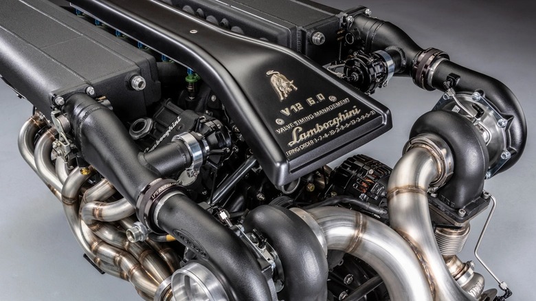 The NRE 6.0L V12 Lamborghini engine