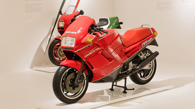 Ducati Paso 750 on display.