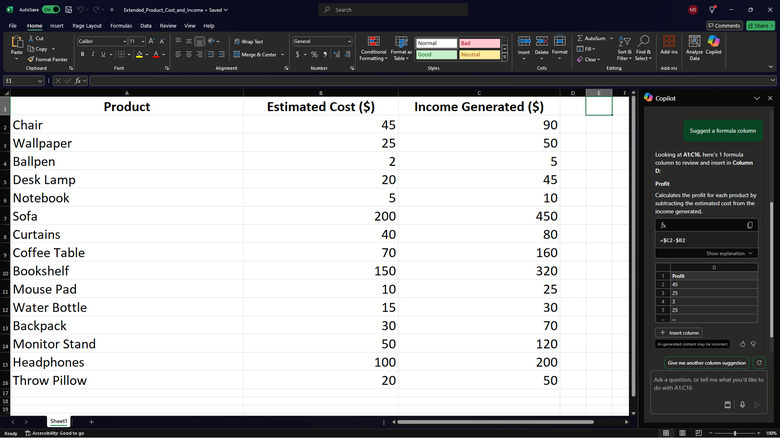 using Copilot in Excel