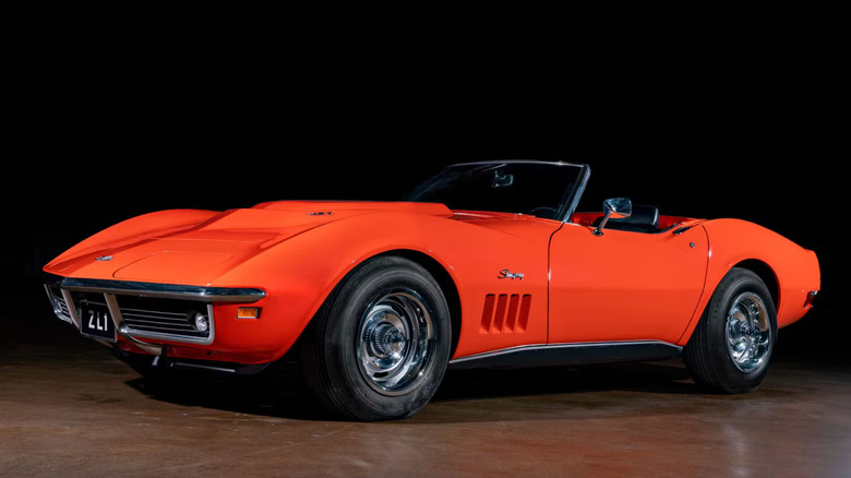 1969 Chevrolet Corvette ZL1 parked in showroom