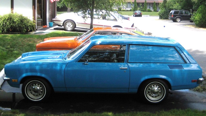 A 1971 Cheverolet Vega Panel wagon