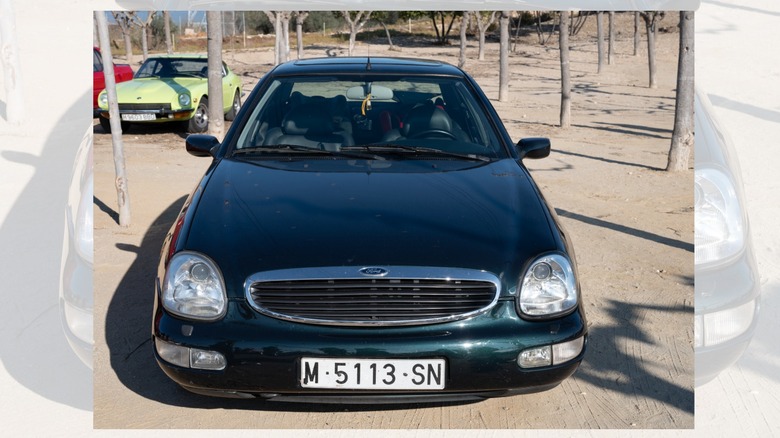 a Ford Scorpio Mk2 parked under the sun