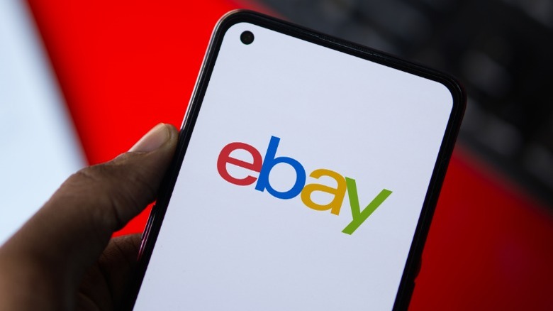 ebay logo on phone