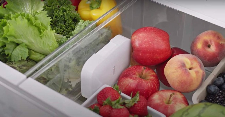 Smart fridge preserving produce 