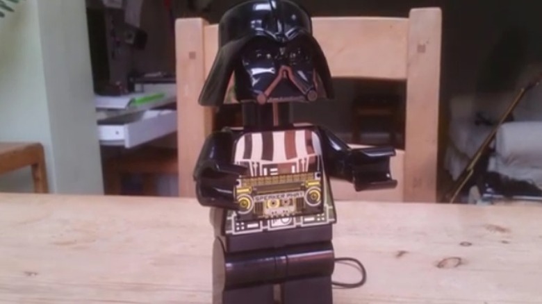 Darth Beats on kitchen table