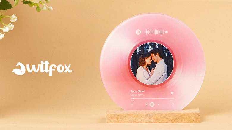 pink Spotify plaque