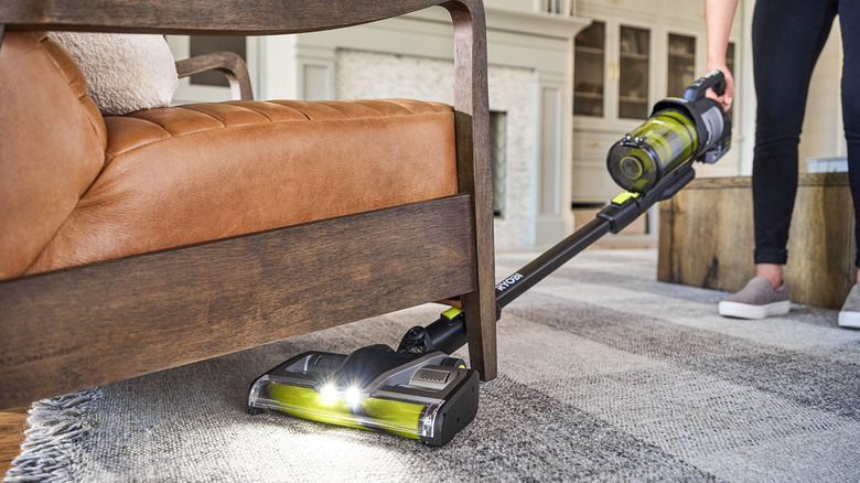 18V One+ HP Advanced Stick Vacuum in use