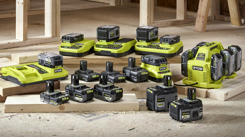 Ryobi batteries and chargers