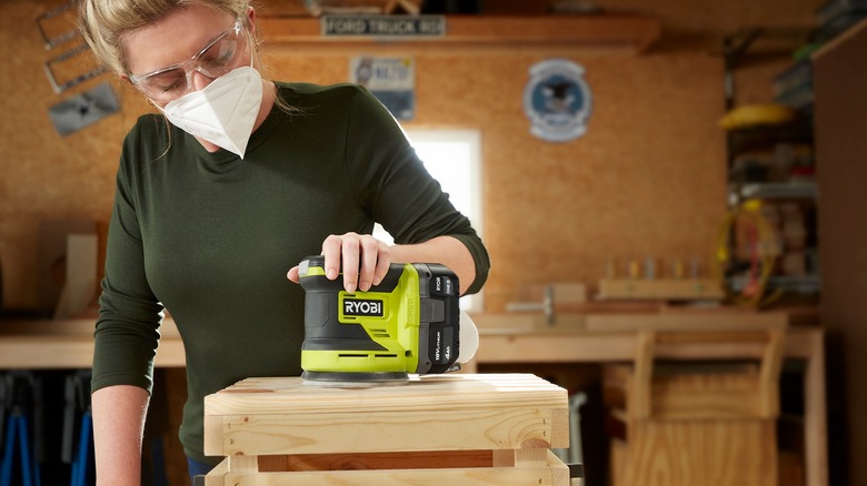 using ryobi orbit sander