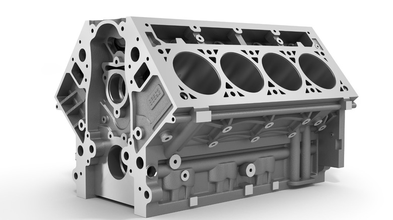 V8 cylinder block