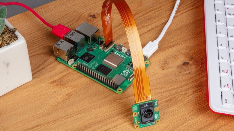 Raspberry Pi attached to accessories