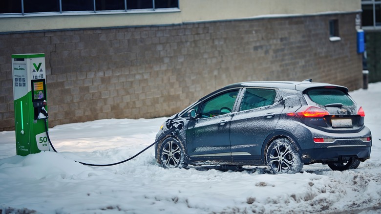 Bolt EV charging snow