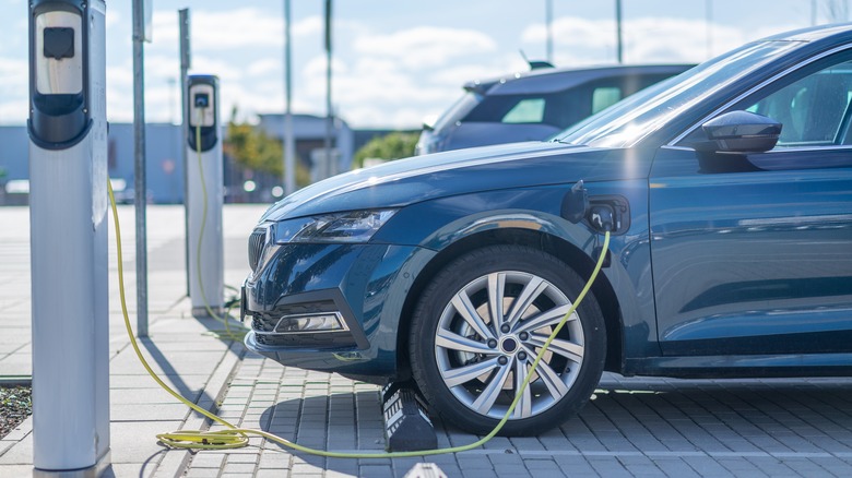 Charging electric car