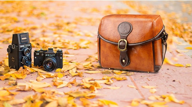 Topixdeals Canon leather camera bag