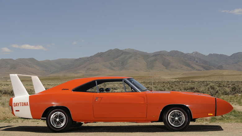 1969 Dodge Charger Daytona parked desert